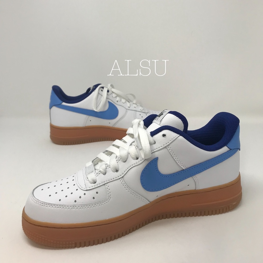 Nike Custom Air Force 1’07 Tristan White Blue W - Picture 2 of 8